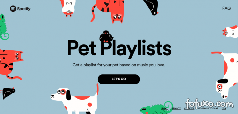 Spotify cria playlists para animais escurarem durante a quarentena