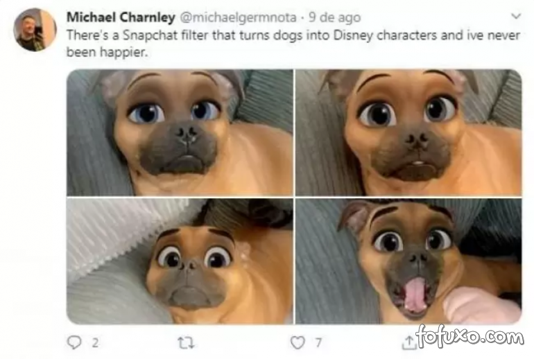 Snapchat lança filtros da Disney para aplicar em pets - Foto 2